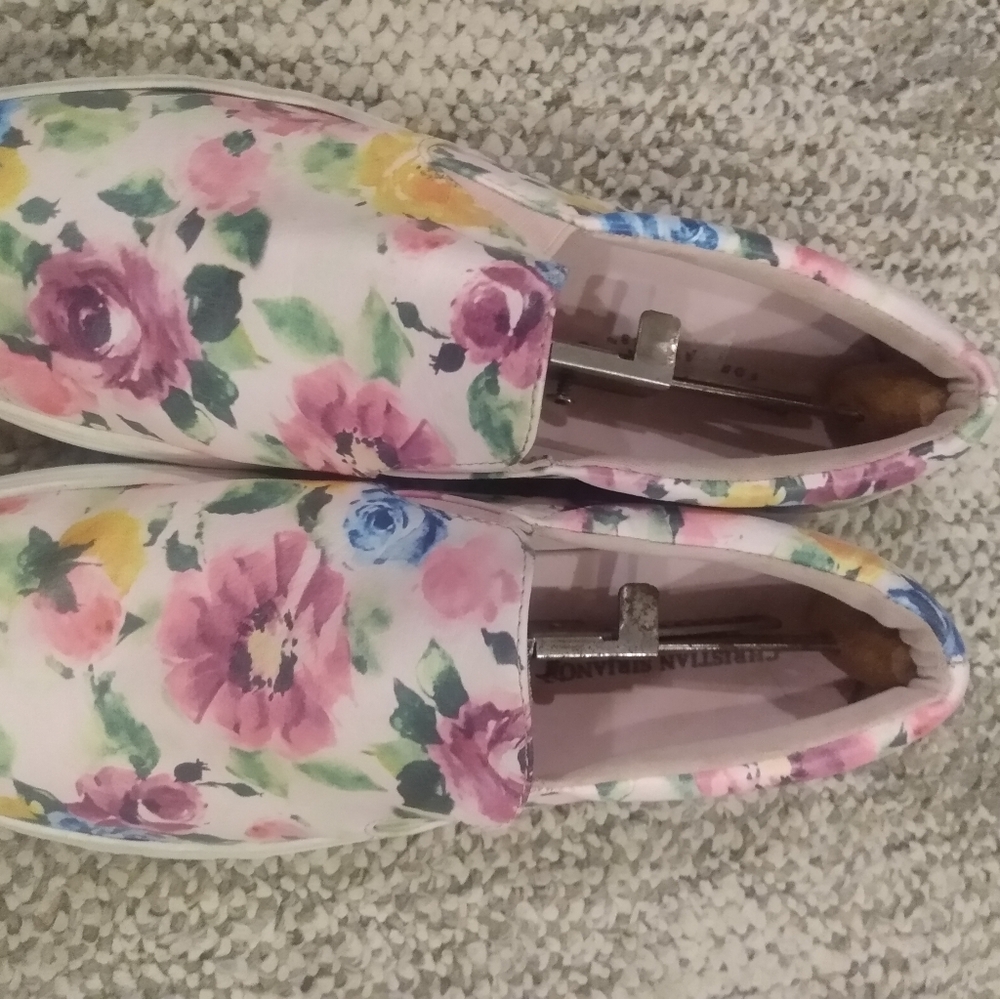Christian Siriano Floral Slip-On Sneakers Size 10 - Picture 5 of 8